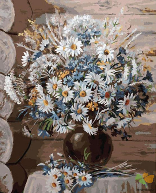 Flower Paint By Numbers Kits UK OTP3423