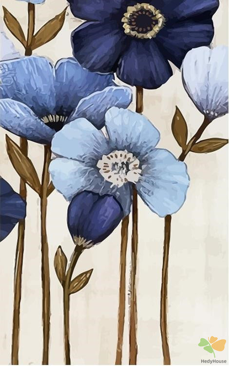 Flower Paint By Numbers Kits UK OTP3467