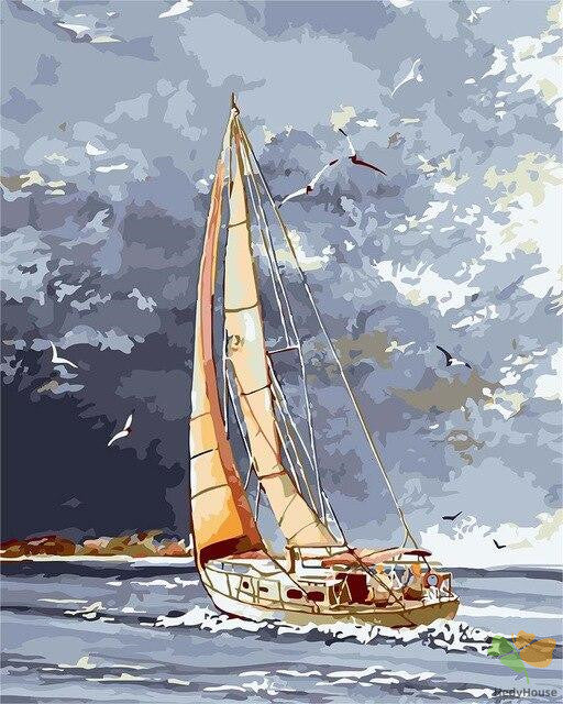 Seascape Paint By Numbers Kits UK OTP3522