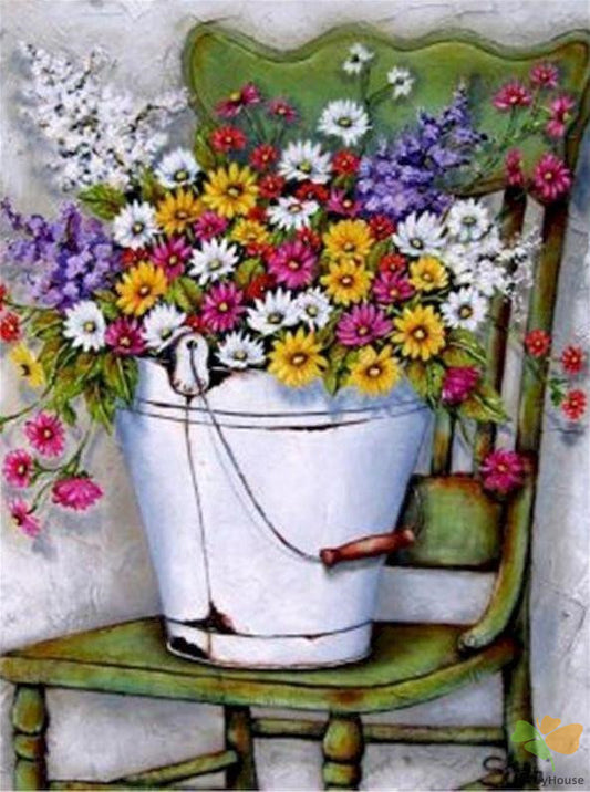 Flower Paint By Numbers Kits UK OTP3539