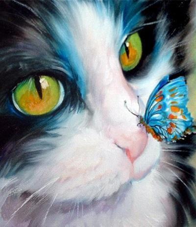 Cat & Dog Paint By Numbers Kits UK For Kids PH9220