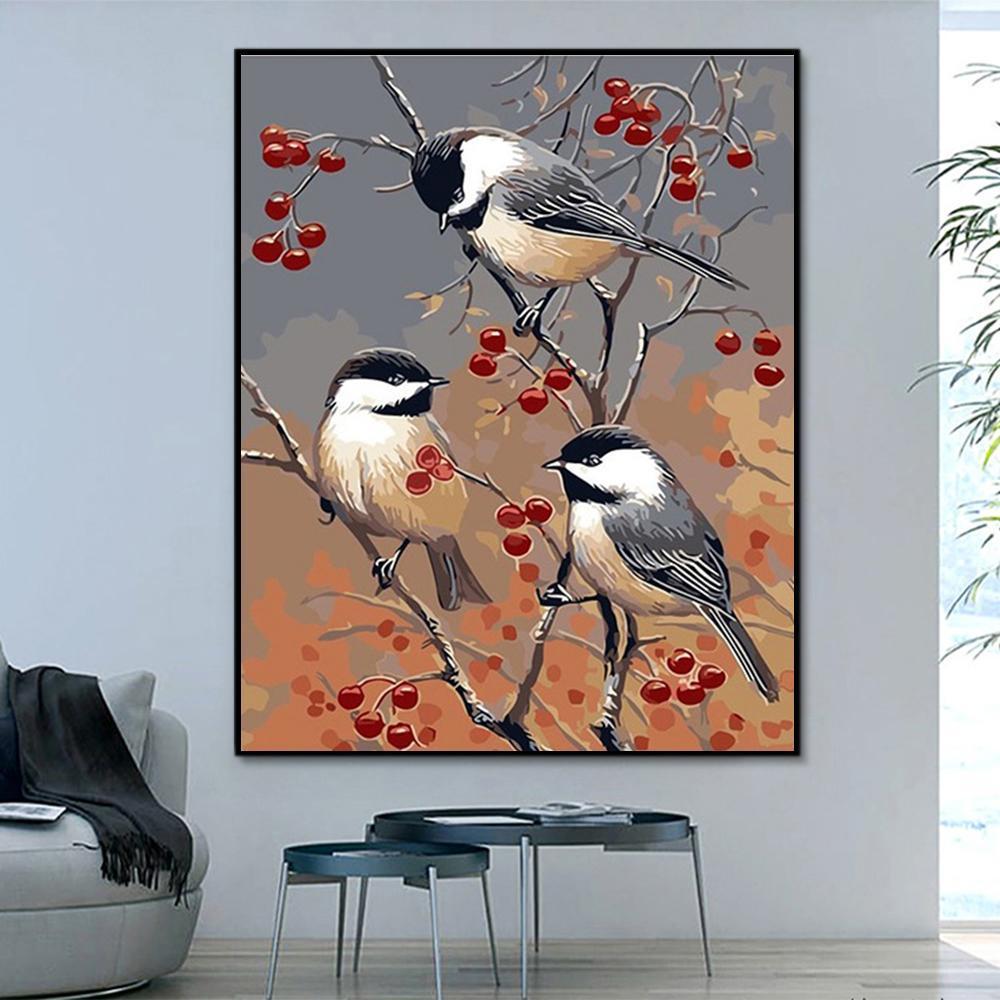 Bird Paint By Numbers Kits UK For Adult PH9288