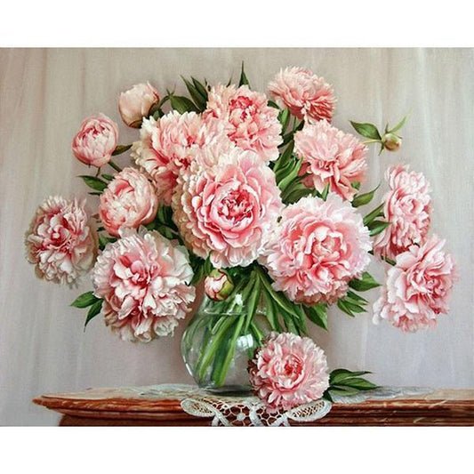 Flower Paint By Numbers Kits UK For Adult PH9289