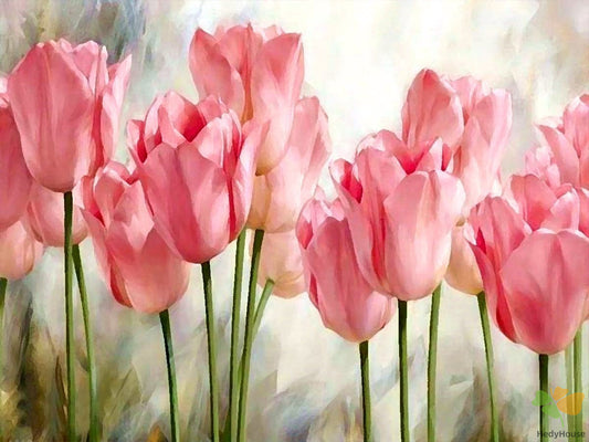 Flower Paint By Numbers Kits UK PH9648