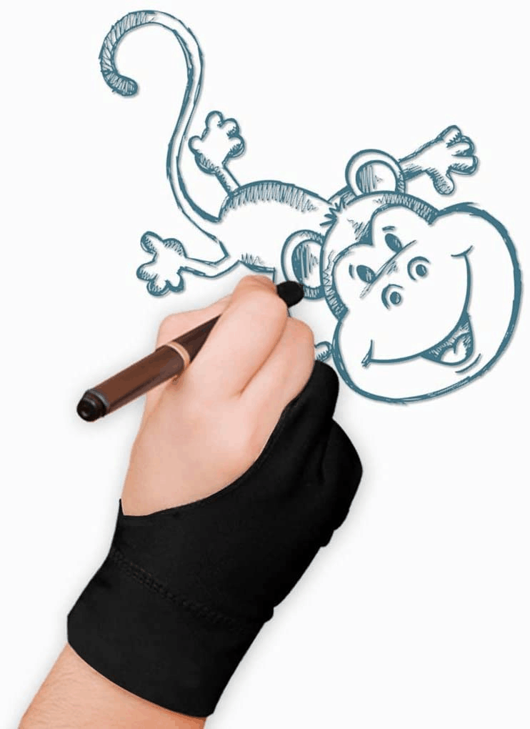 2-Finger Artist Glove for Graphics Drawing Tablet PBNT1301