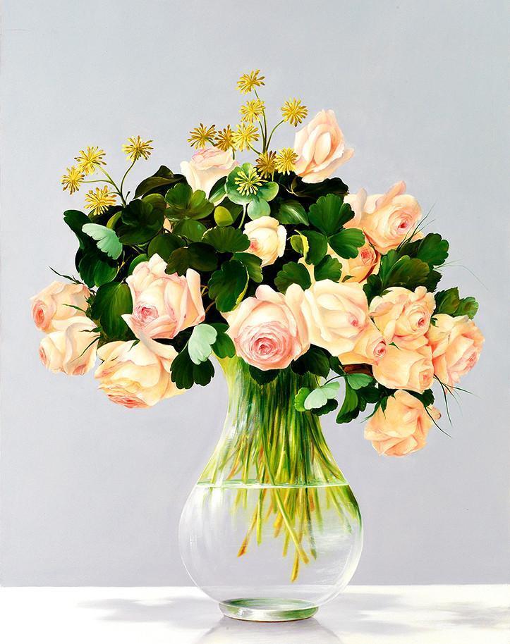 Flower Paint By Numbers Kits UK For Adult RSB8113
