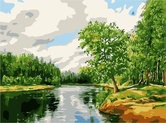 Natural Paint By Numbers Kits UK For Adult TCR3068