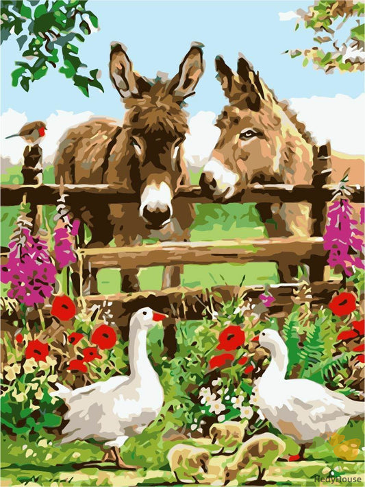 Animal Paint By Numbers Kits UK TCR3090