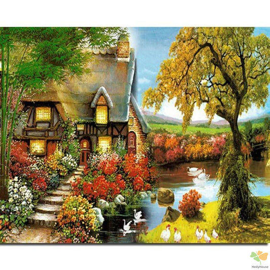 Landscape Paint By Numbers Kits UK TCR3133