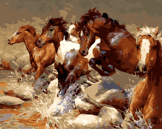 Animal Paint By Numbers Kits UK W-345