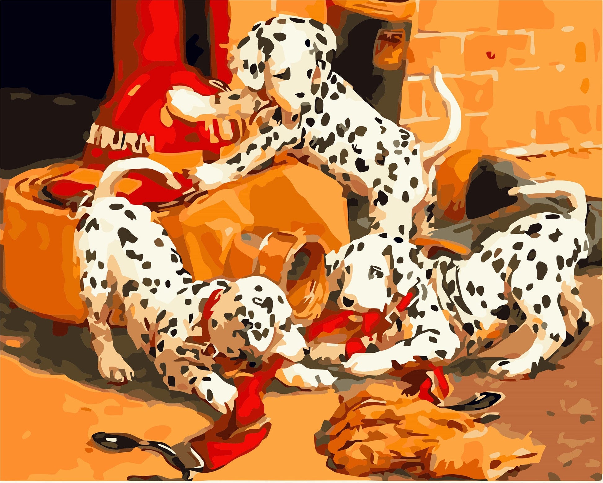 Cat & Dog Paint By Numbers Kits UK WH-12031