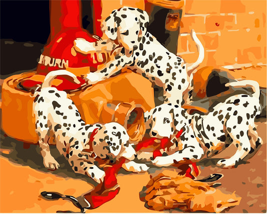 Cat & Dog Paint By Numbers Kits UK WH-12031