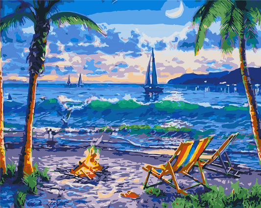 Landscape Paint By Numbers Kits UK For Adult WH-1206