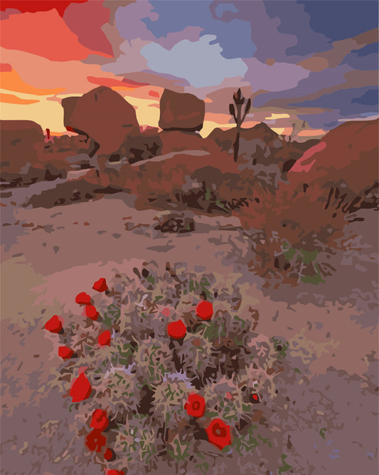 Landscape Paint By Numbers Kits UK For Adult WH-1215