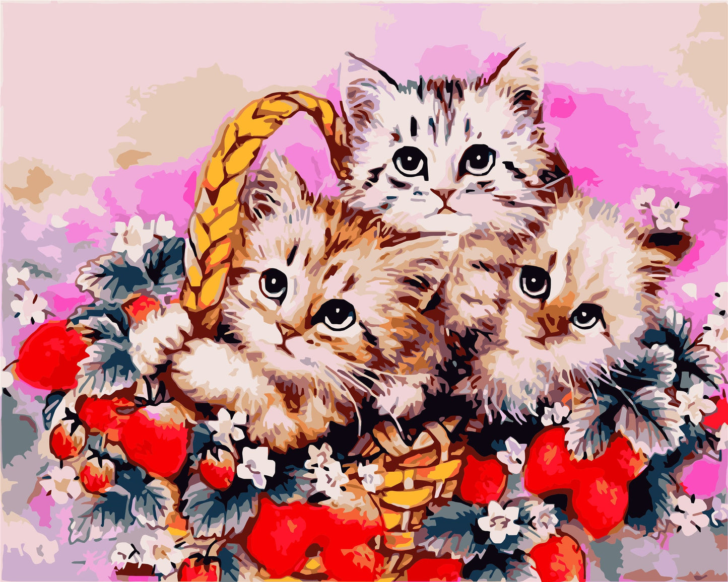 Cat & Dog Paint By Numbers Kits UK WH-1285