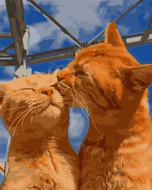 Cat & Dog Paint By Numbers Kits UK WH-1334
