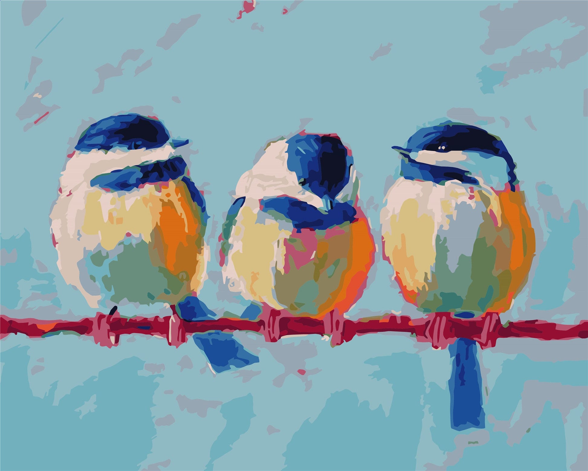 Bird Paint By Numbers Kits UK WH-1384
