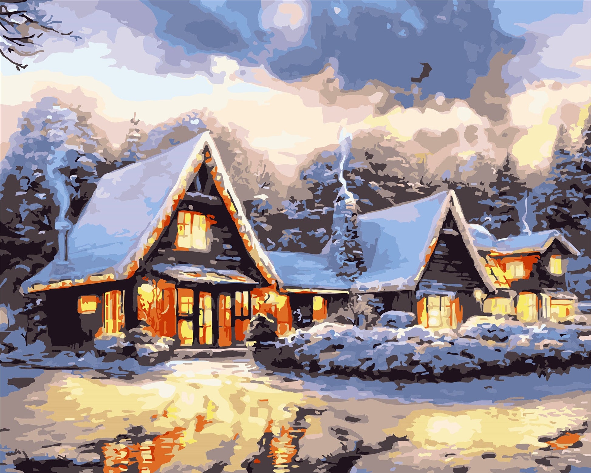 Christmas Paint By Numbers Kits UK WH-80667