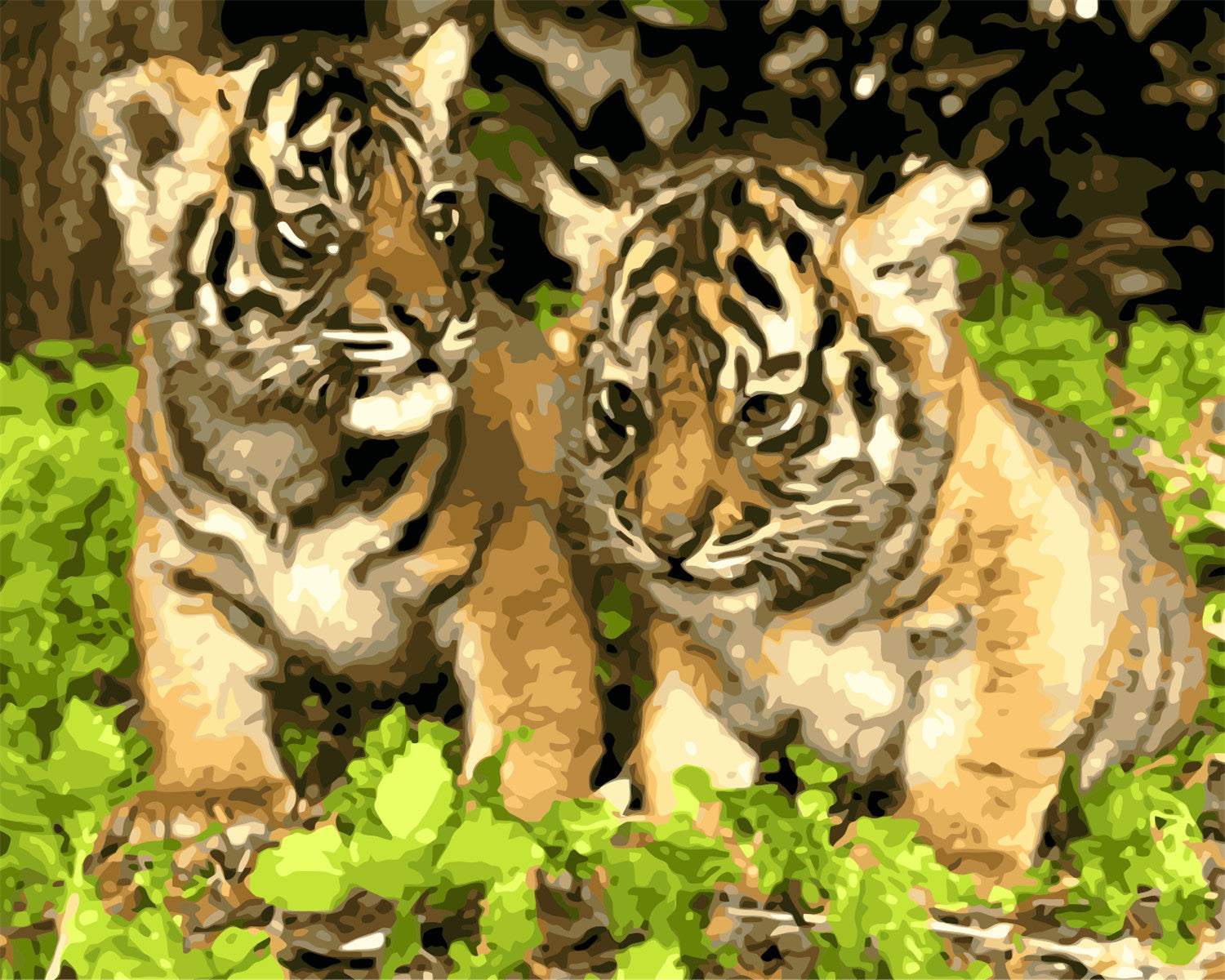 Animal Paint By Numbers Kits UK WM-366