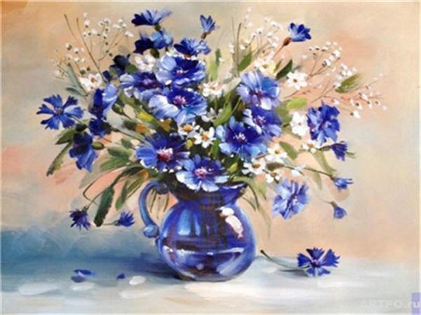 Flower Paint By Numbers Kits UK For Adult Y5121