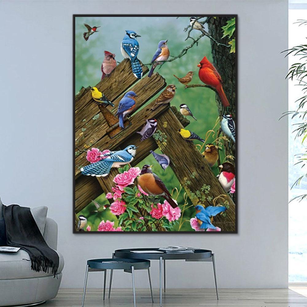 Bird Paint By Numbers Kits UK For Adult Y5782