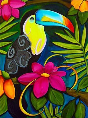 Bird Paint By Numbers Kits UK For Beginners Y5794