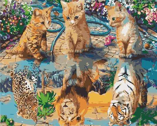 Cat & Dog Paint By Numbers Kits UK ZC3050