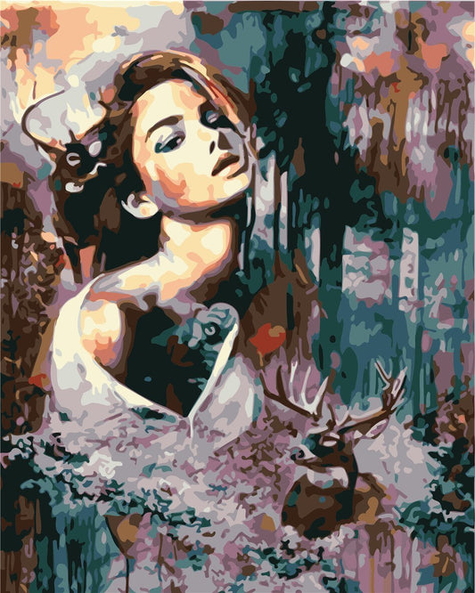 Portrait Paint By Numbers Kits UK For Adult ZC3058