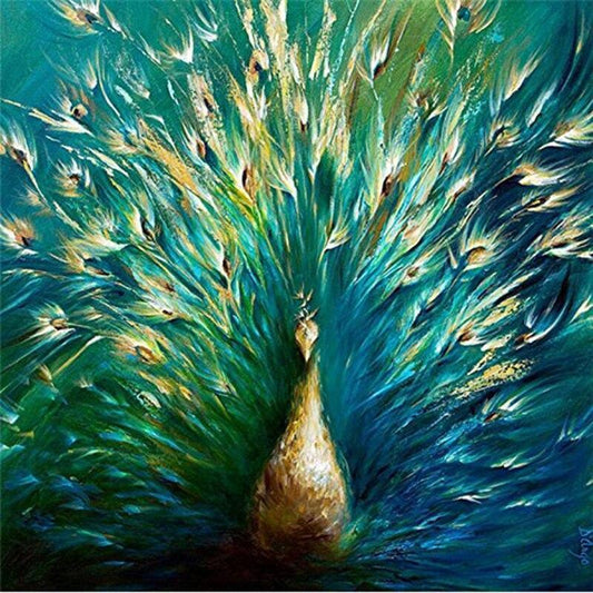 Peacock Paint By Numbers Kits UK For Adult HQD1445