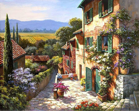 Landscape Paint By Numbers Kits UK For Adult vm90886