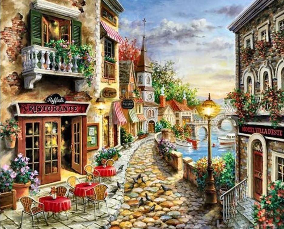 Landscape Paint By Numbers Kits UK For Adult vm92739