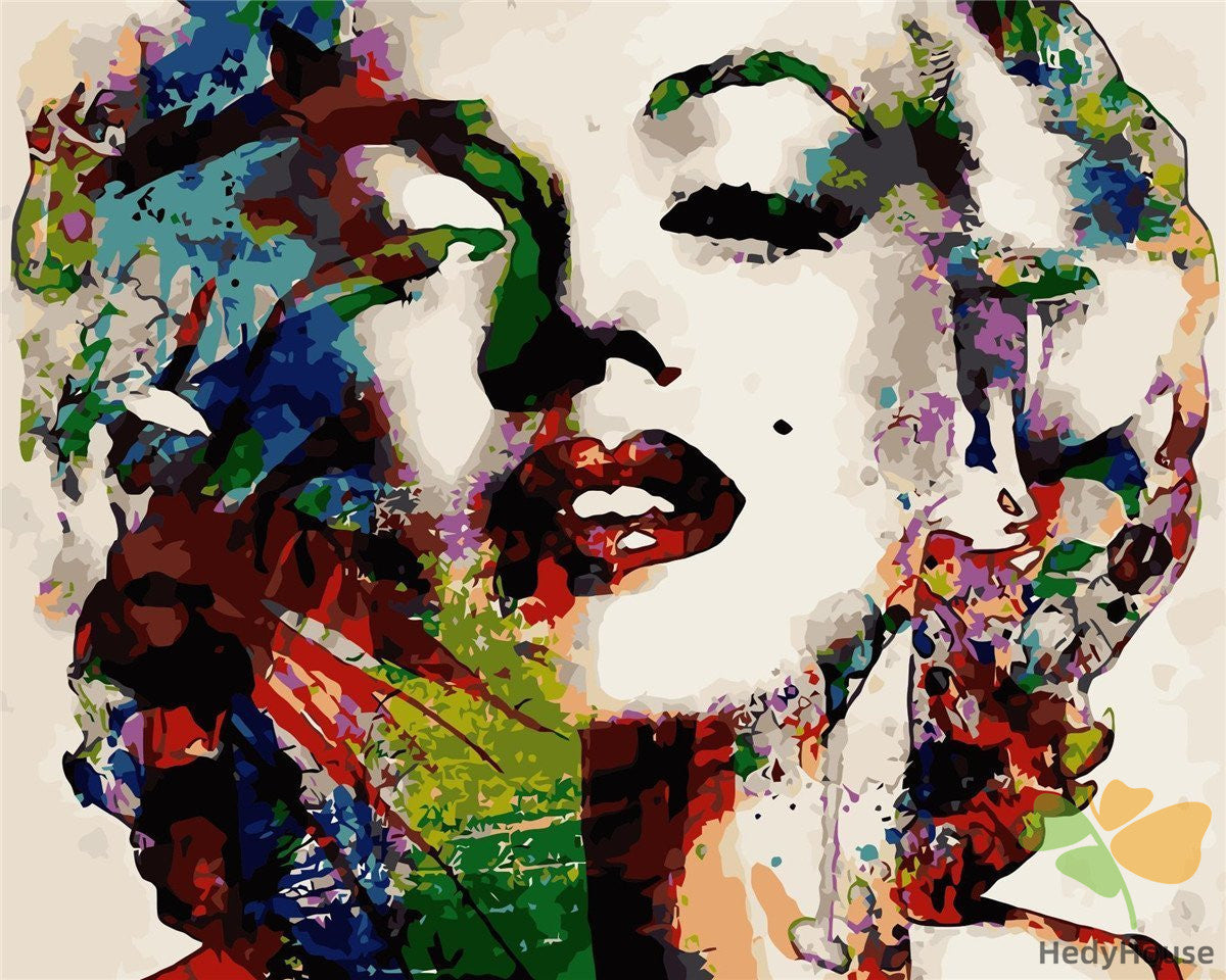 Portrait Paint By Numbers Kits UK wm-058