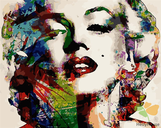 Portrait Paint By Numbers Kits UK wm-058