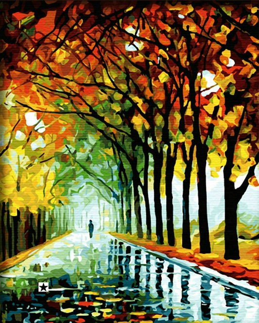 Landscape Paint By Numbers Kits UK For Adult ym010